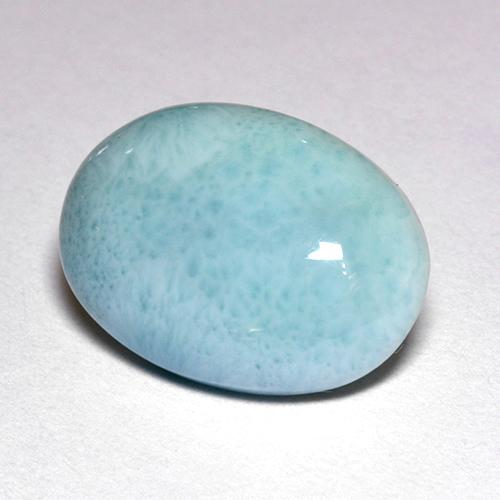 Larimar Blu naturale da 4.71 ct, Taglio ovale, Opaco