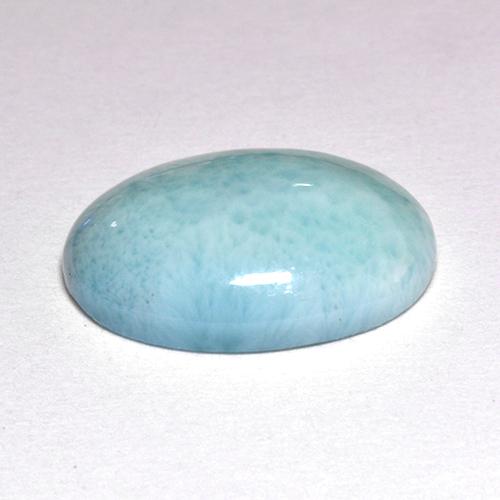 Larimar Blu naturale da 4.71 ct, Taglio ovale, Opaco