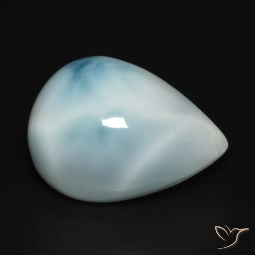 9.45ct Naturale Blu verde Larimar, Forma a pera, Opaco