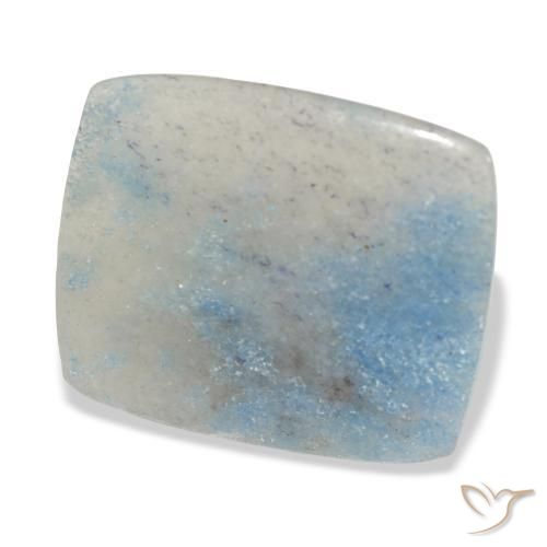 Lazulite Azzurro naturale da 13.63 ct, Cuscino, Traslucido