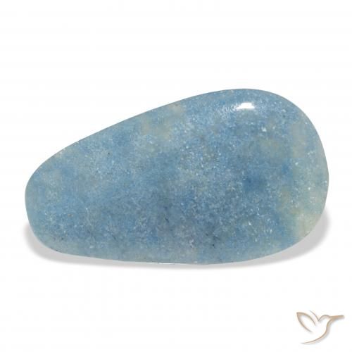 10.81ct Naturale Azzurro acqua chiaro Lazulite, Taglio a fantasia, Opaco