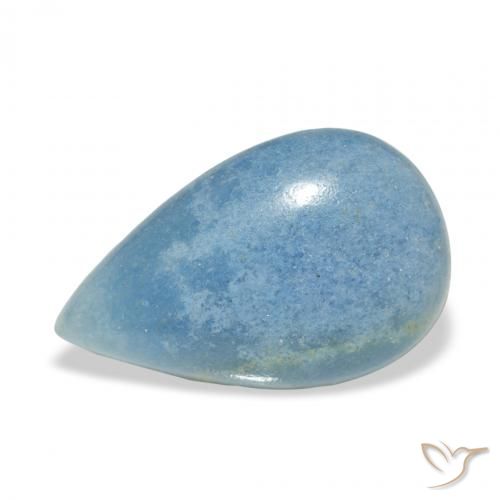 4.59ct Naturale Celeste Lazulite, Forma a pera, Opaco