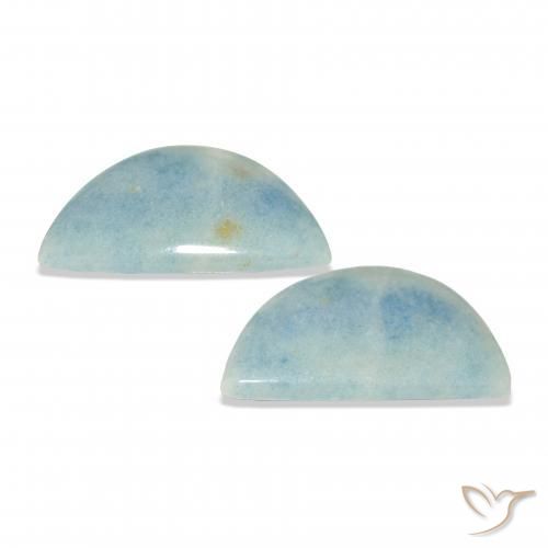 Gemme di Lazulite Azzurro cielo chiaro naturale da 28.65 ct, Taglio a fantasia, Opaco
