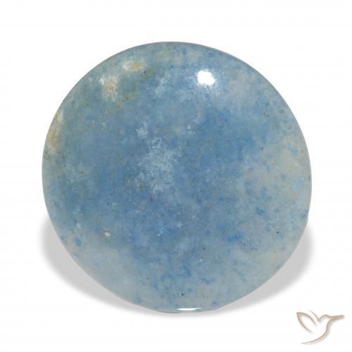 Lazulite Azzurro naturale da 10.62 ct, Rotondo, Opaco