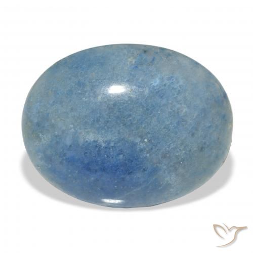 24.67ct Naturale Celeste Lazulite, Ovale, Opaco