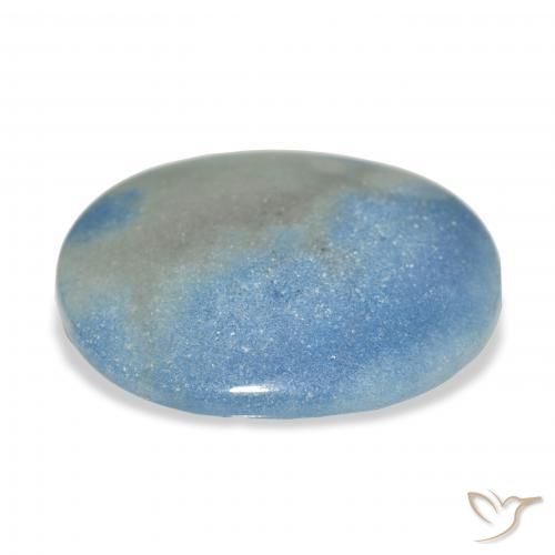 Lazulite Celeste naturale da 20.64 ct, Ovale, Opaco