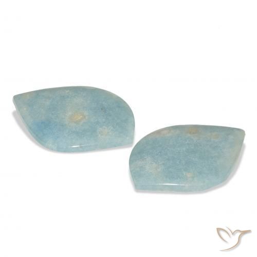 Gemme di Lazulite Bambina blu naturale da 53.69 ct, Taglio a fantasia, Opaco