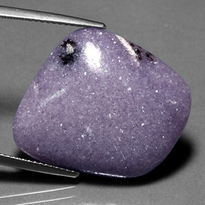 Lepidolite naturale viola da 19,93 ct, forma fantasia, opaco