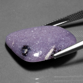 Lepidolite naturale viola da 19,93 ct, forma fantasia, opaco