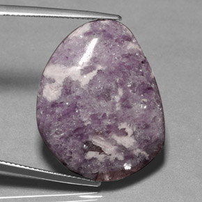 Lepidolite Viola naturale da 24.77 ct, Forma fantasia, Opaco