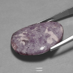 Lepidolite Viola naturale da 24.77 ct, Forma fantasia, Opaco