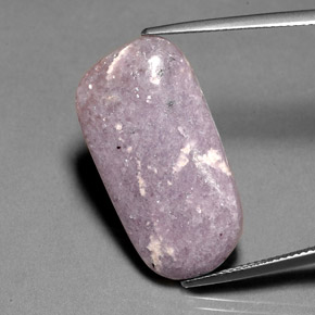 Lepidolite viola naturale da 18,95 ct, forma fantasia, opaco