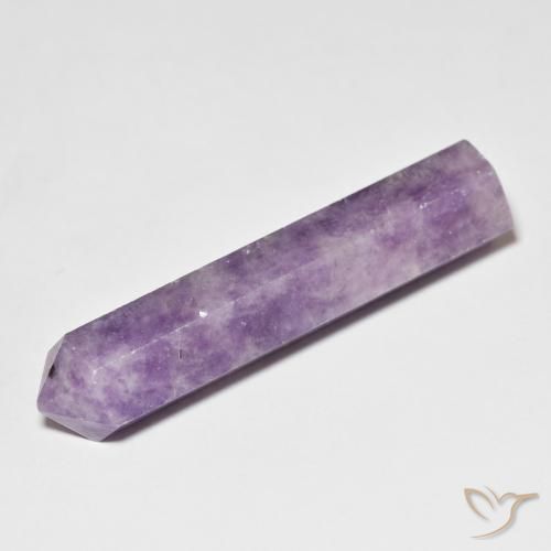 27.50ct Naturale Viola Viola Lepidolite, Taglio a fantasia, Opaco