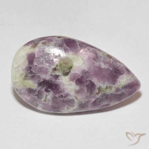 Lepidolite Multicolore naturale da 21.98 ct, Forma a pera, Opaco