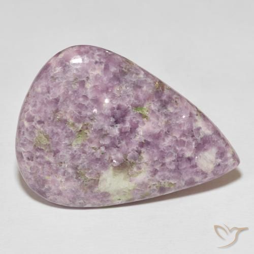 Lepidolite Multicolore naturale da 40.40 ct, Forma a pera, Opaco