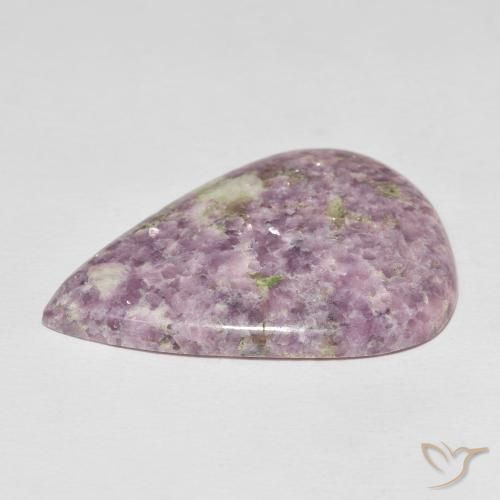Lepidolite Multicolore naturale da 40.40 ct, Forma a pera, Opaco