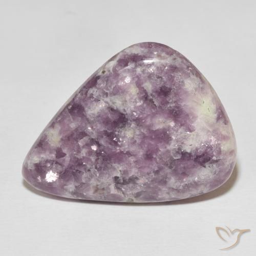 33.16ct Naturale Multicolore Lepidolite, Forma a pera, Opaco