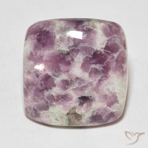 23.76ct Naturale Multicolore Lepidolite, Cuscino, Opaco