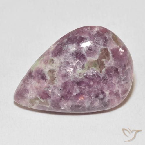 20.96ct Naturale Multicolore Lepidolite, Forma a pera, Opaco