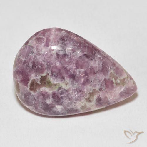 Lepidolite Multicolore naturale da 20.96 ct, Forma a pera, Opaco