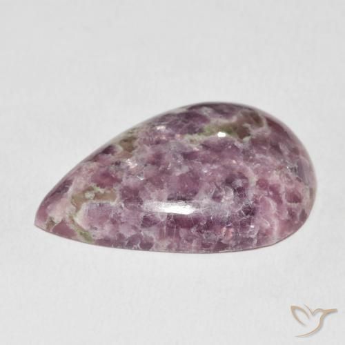 Lepidolite Multicolore naturale da 20.96 ct, Forma a pera, Opaco