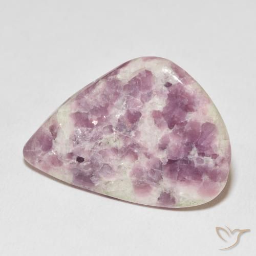 Lepidolite Multicolore naturale da 26.22 ct, Forma a pera, Opaco