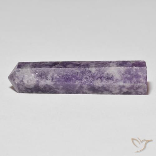 27.55ct Naturale Viola scuro Lepidolite, Taglio a fantasia, Opaco