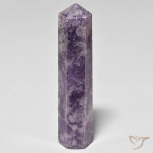 Lepidolite Viola scuro naturale da 27.55 ct, Taglio a fantasia, Opaco