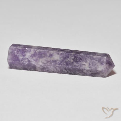 Lepidolite Viola scuro naturale da 27.55 ct, Taglio a fantasia, Opaco