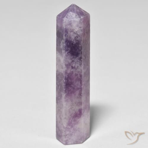 26.63ct Naturale Violetto medio profondo Lepidolite, Taglio a fantasia, Opaco