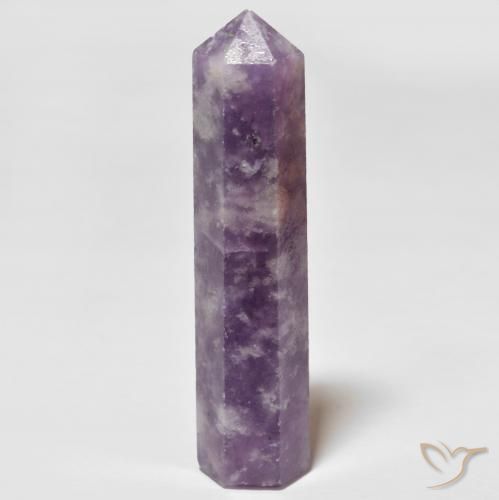 24.50ct Naturale Viola Viola Lepidolite, Taglio a fantasia, Opaco