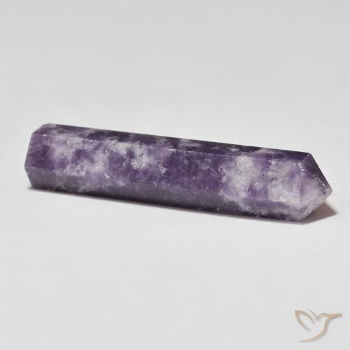 Lepidolite Viola scuro naturale da 24.60 ct, Taglio a fantasia, Opaco