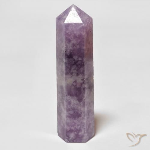 28.79ct Naturale Violetto medio profondo Lepidolite, Taglio a fantasia, Opaco