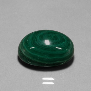 Malachite naturale verde da 22,99 ct, taglio ovale, opaco