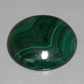 Malachite Verde multicolore naturale da 41.40 ct, Taglio rotondo, Opaco