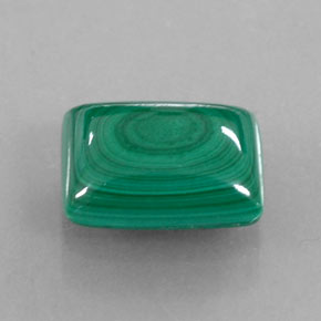 Malachite naturale verde da 2,05 ct, baguette, opaco