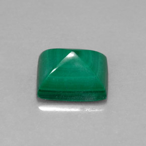 Malachite Verde multicolore naturale da 1.58 ct, Taglio a baguette, Opaco