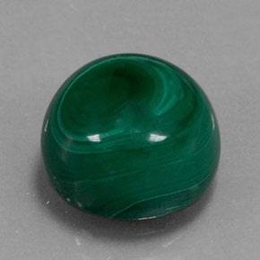 Malachite Verde multicolore naturale da 7.00 ct, Taglio rotondo, Opaco
