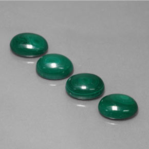 Malachite naturale verde da  ct, taglio ovale, opaco