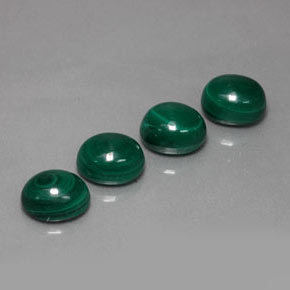 Malachite naturale verde da  ct, taglio ovale, opaco