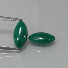 Malachite naturale verde da  ct, marchesa, opaco