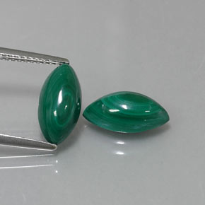 Malachite naturale verde da  ct, marchesa, opaco