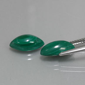 Malachite naturale verde da  ct, marchesa, opaco