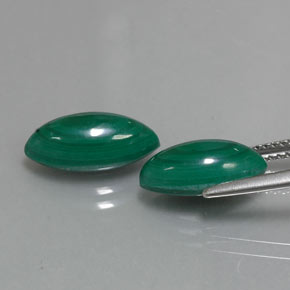 Malachite naturale verde da  ct, marchesa, opaco