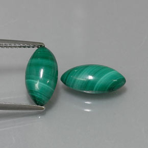 Malachite naturale verde da  ct, marchesa, opaco