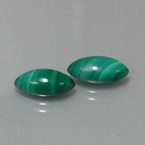 Malachite naturale verde da  ct, marchesa, opaco