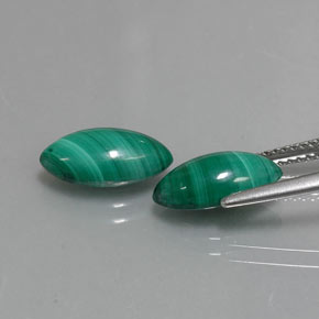 Malachite naturale verde da  ct, marchesa, opaco
