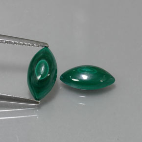 Malachite naturale verde da  ct, marchesa, opaco