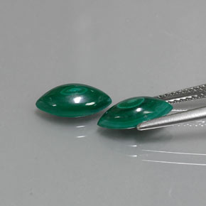 Malachite naturale verde da  ct, marchesa, opaco