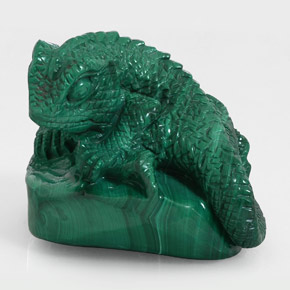 Malachite naturale verde da 321,50 ct, forma fantasia, opaco